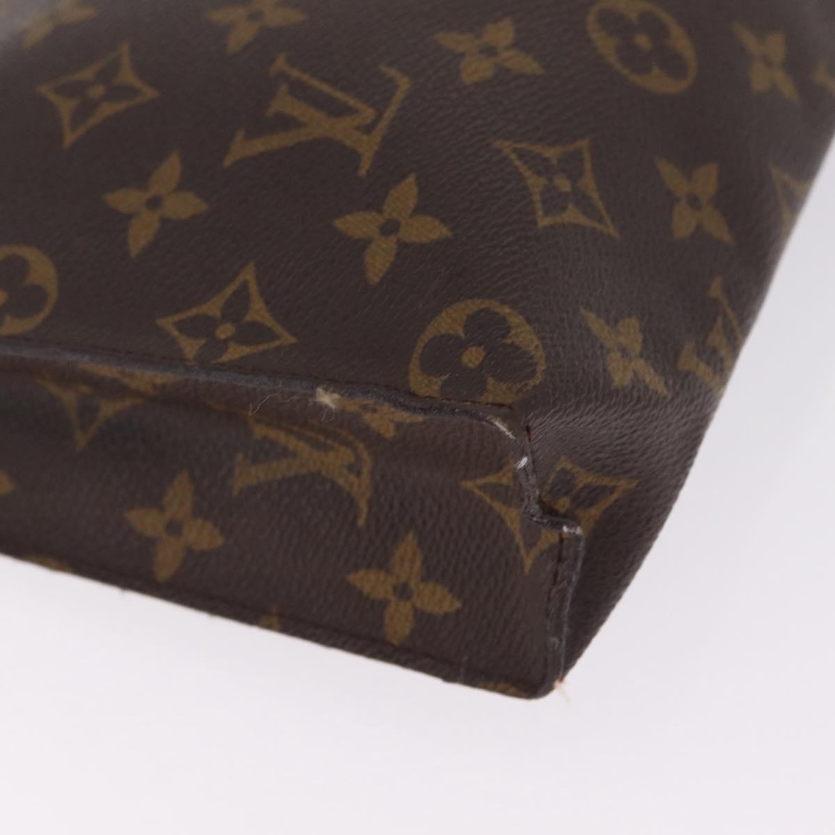 LOUIS VUITTON Monogram Poche Toilette 26 Pouch M47542 LV Auth 213787