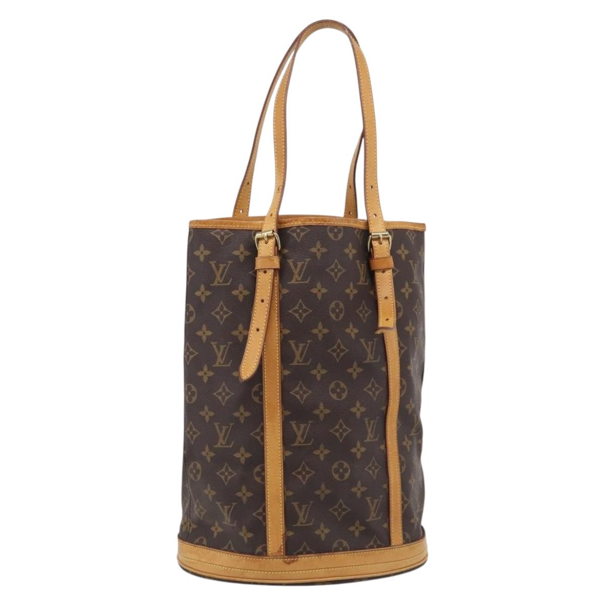 LOUIS VUITTON Monogram Bucket GM Shoulder Bag M42236 LV Auth 213845