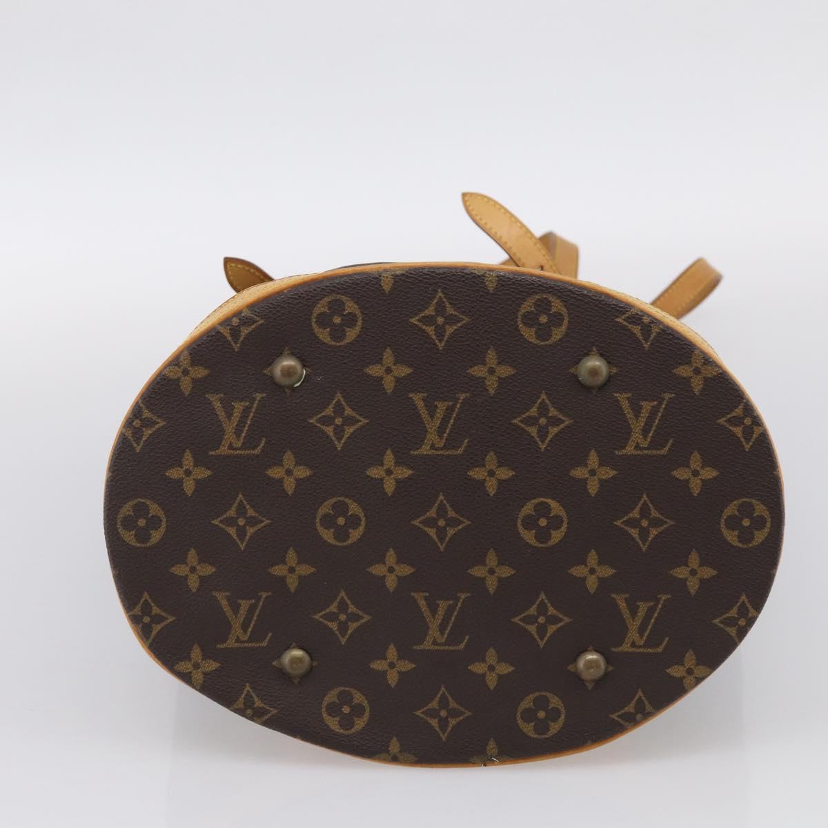 LOUIS VUITTON Monogram Bucket GM Shoulder Bag M42236 LV Auth 213845