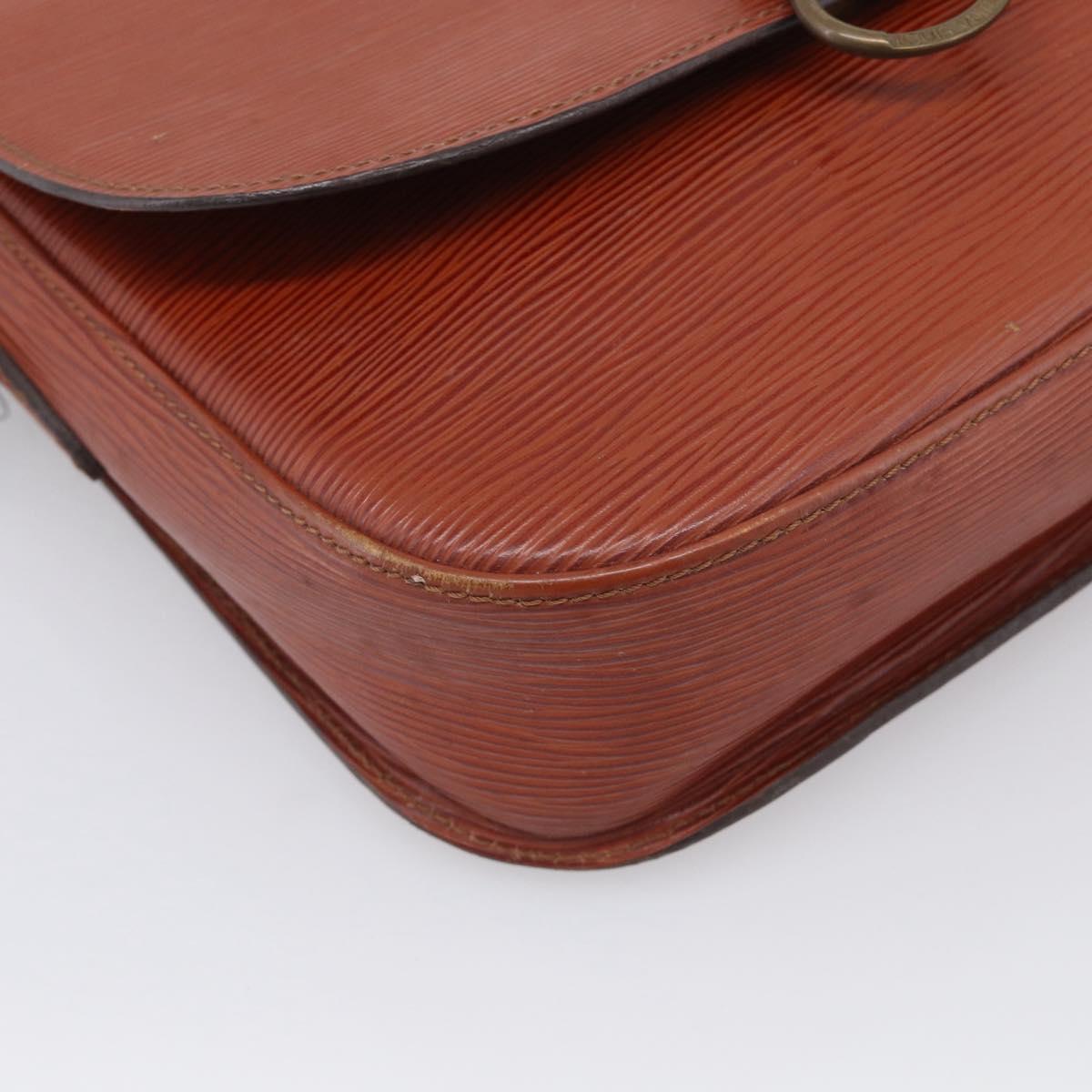 LOUIS VUITTON Epi Saint Cloud GM Shoulder Bag Brown M52193 LV Auth 213853