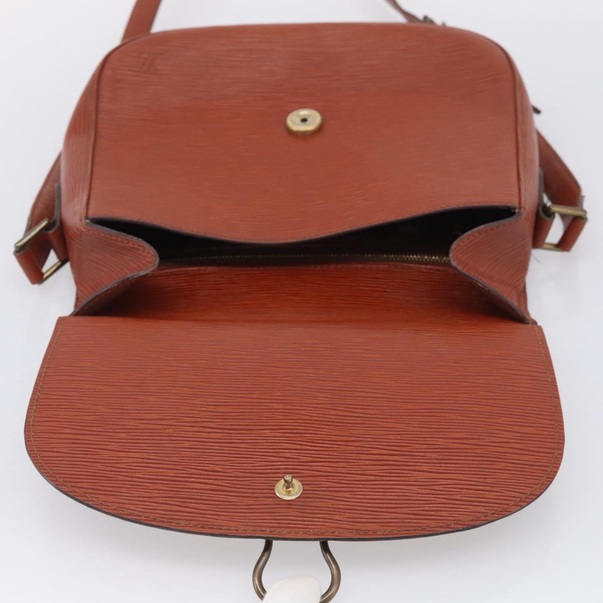 LOUIS VUITTON Epi Saint Cloud GM Shoulder Bag Brown M52193 LV Auth 213853