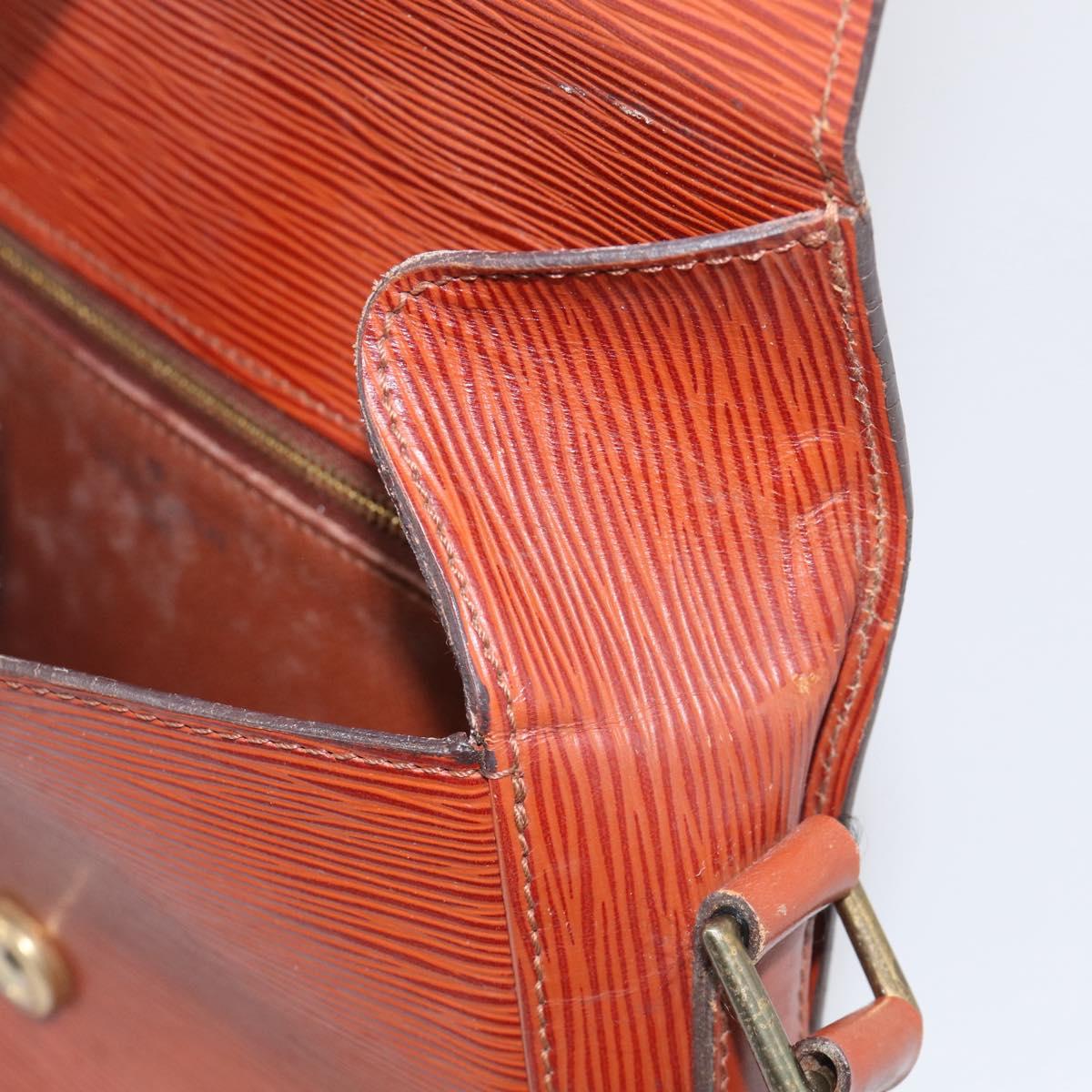 LOUIS VUITTON Epi Saint Cloud GM Shoulder Bag Brown M52193 LV Auth 213853
