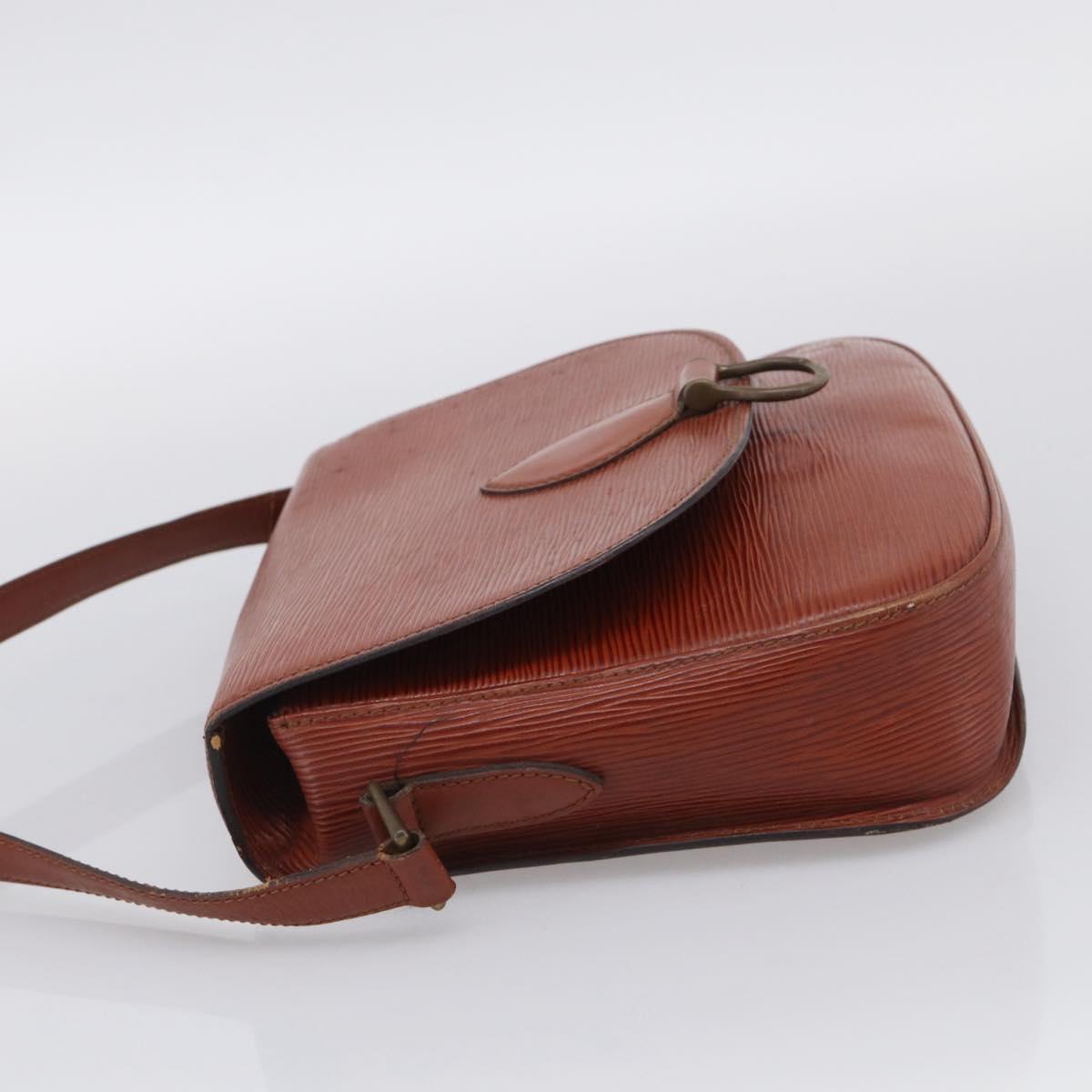 LOUIS VUITTON Epi Saint Cloud GM Shoulder Bag Brown M52193 LV Auth 213853