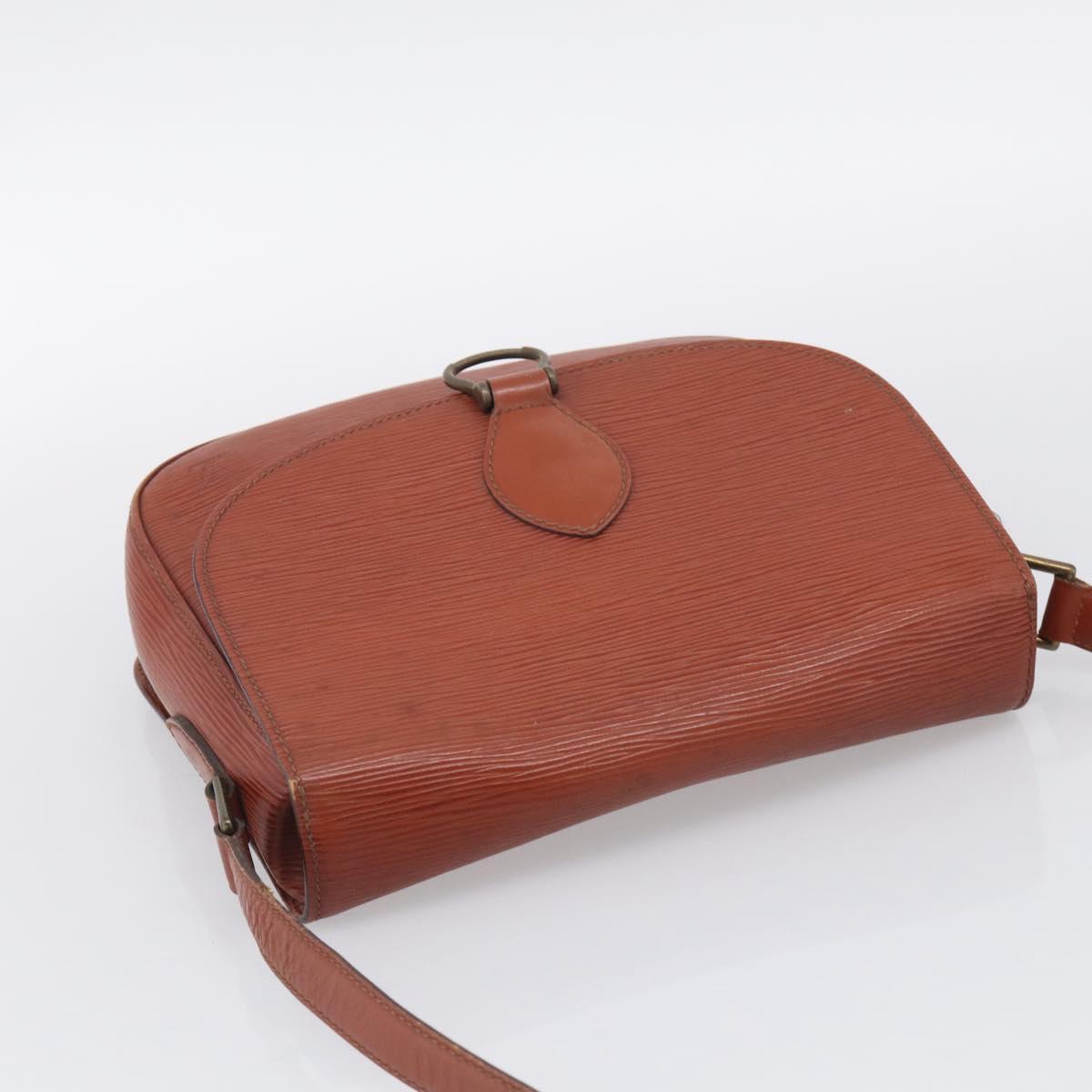 LOUIS VUITTON Epi Saint Cloud GM Shoulder Bag Brown M52193 LV Auth 213853