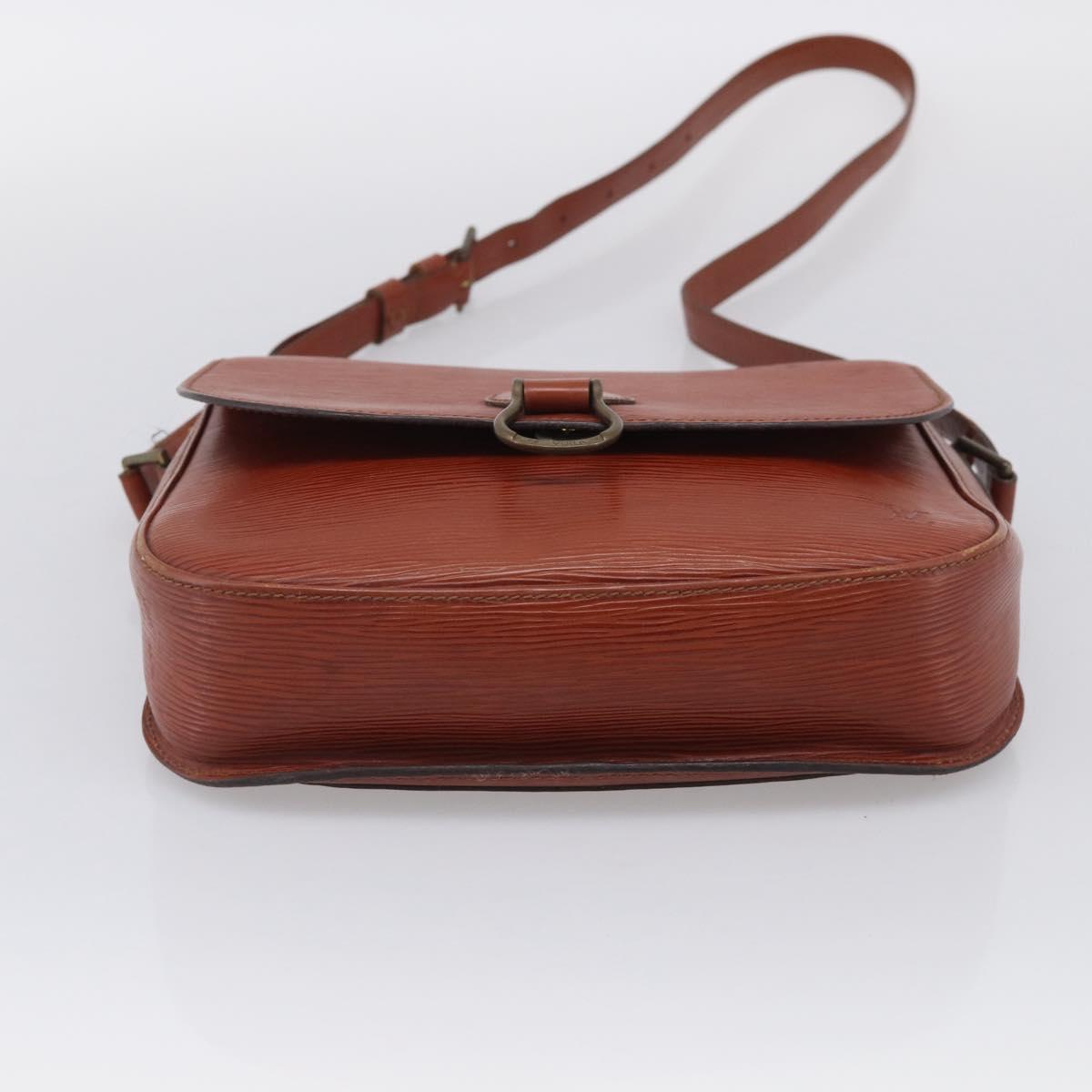 LOUIS VUITTON Epi Saint Cloud GM Shoulder Bag Brown M52193 LV Auth 213853