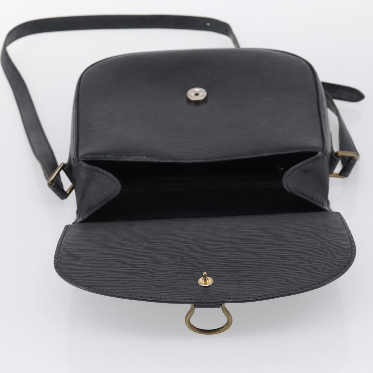 LOUIS VUITTON Epi Saint Cloud GM Shoulder Bag Black Noir M52192 LV Auth 213855