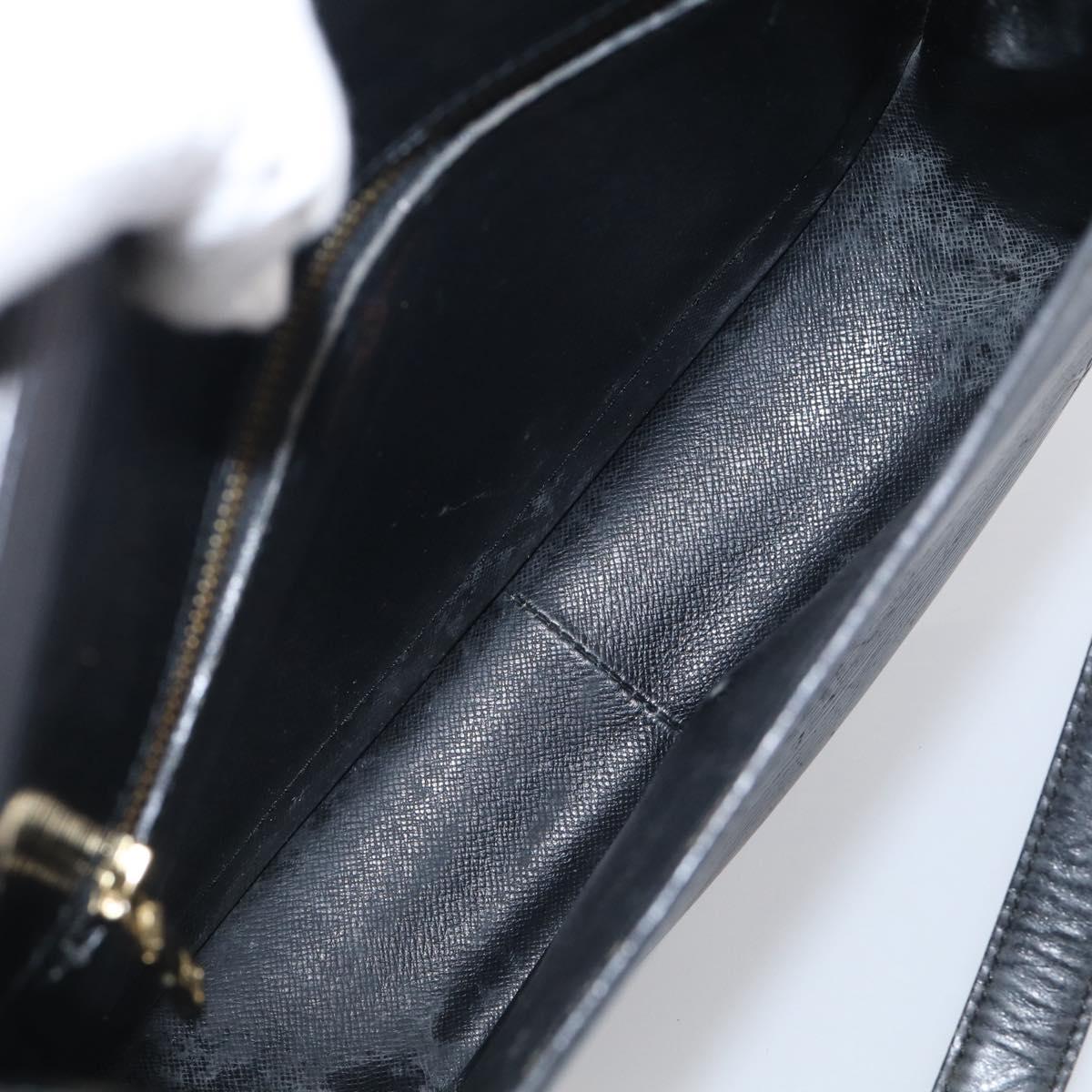 LOUIS VUITTON Epi Saint Cloud GM Shoulder Bag Black Noir M52192 LV Auth 213855