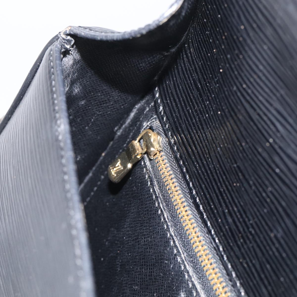 LOUIS VUITTON Epi Saint Cloud GM Shoulder Bag Black Noir M52192 LV Auth 213855
