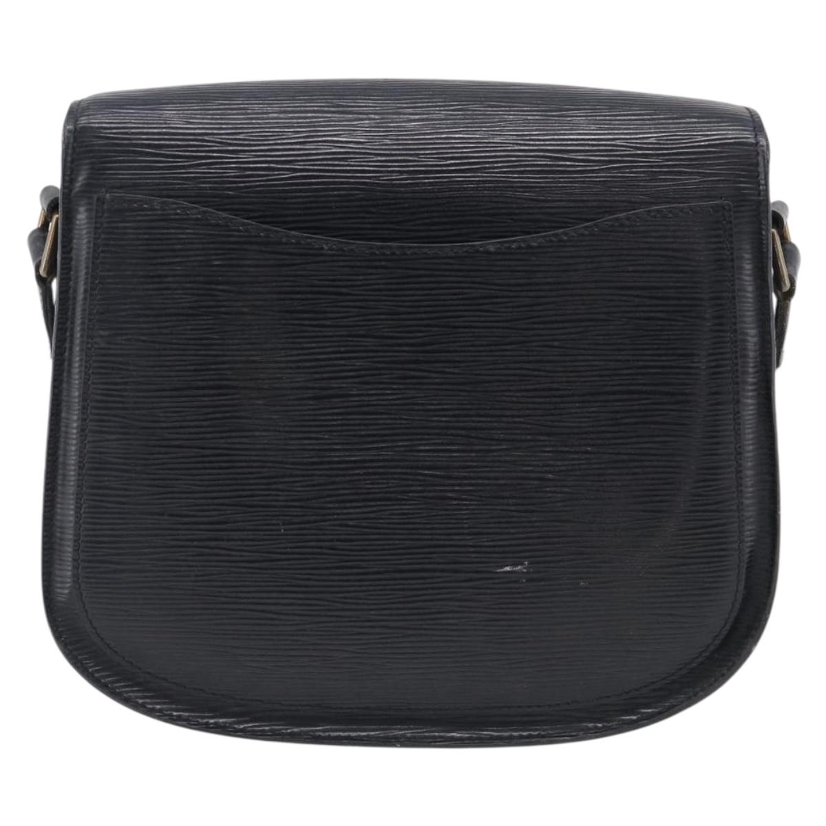 LOUIS VUITTON Epi Saint Cloud GM Shoulder Bag Black Noir M52192 LV Auth 213855