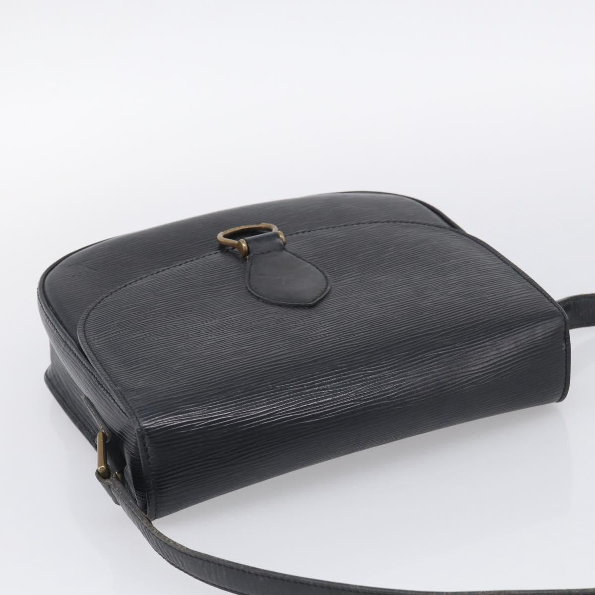 LOUIS VUITTON Epi Saint Cloud GM Shoulder Bag Black Noir M52192 LV Auth 213855