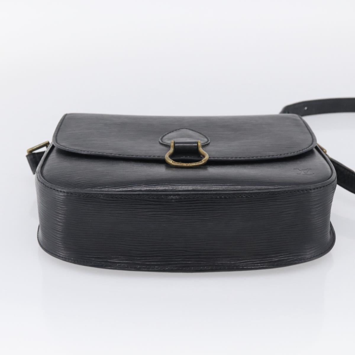 LOUIS VUITTON Epi Saint Cloud GM Shoulder Bag Black Noir M52192 LV Auth 213855