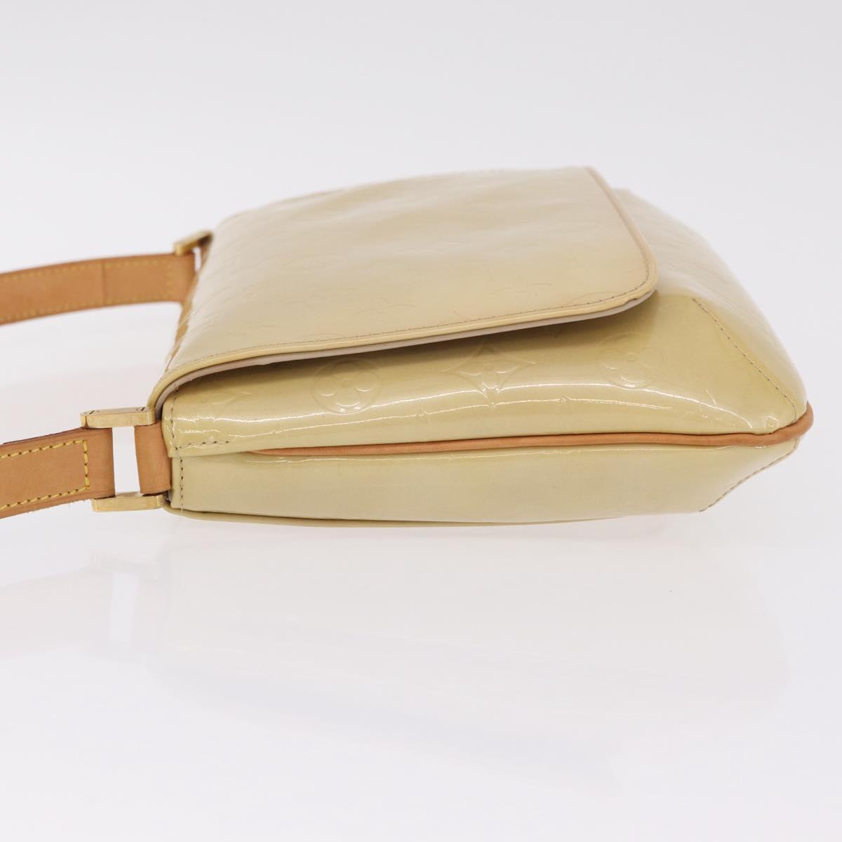 LOUIS VUITTON Monogram Vernis Thompson Street Bag Beige M91301 LV Auth 213857A