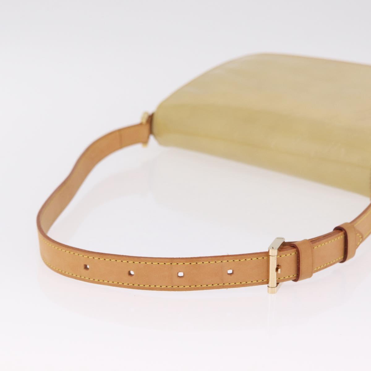 LOUIS VUITTON Monogram Vernis Thompson Street Bag Beige M91301 LV Auth 213857A