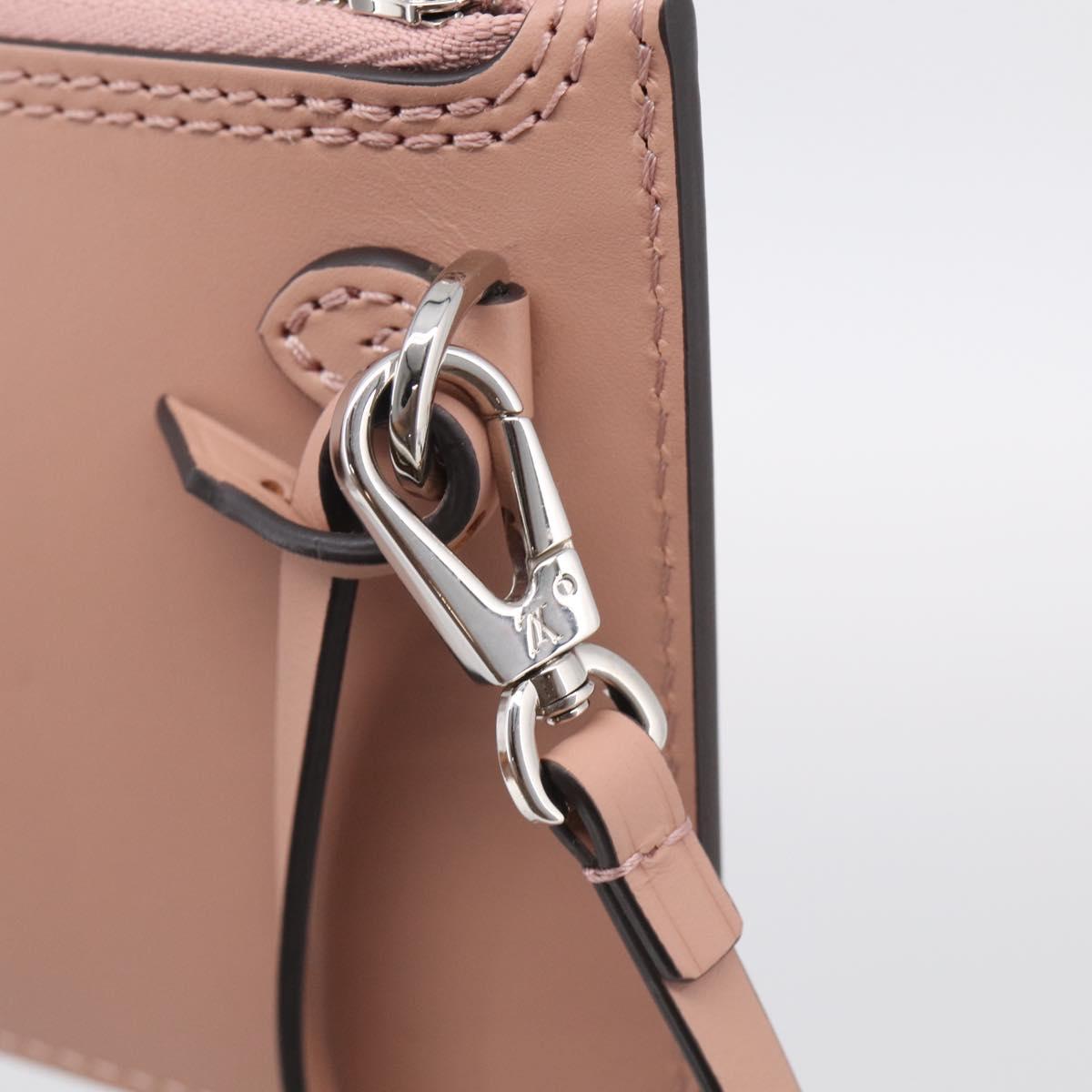 LOUIS VUITTON Mahina Hina MM Pouch Leather Pink LV Auth 213861V