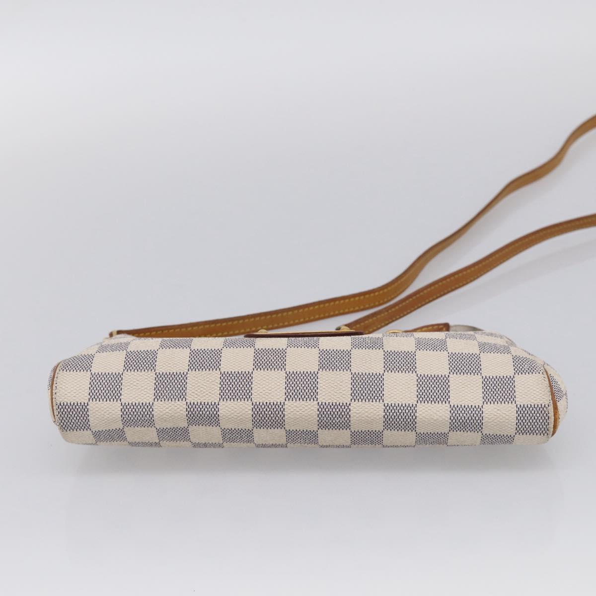 LOUIS VUITTON Damier Azur Eva Shoulder Bag 2way N55214 LV Auth 213865A