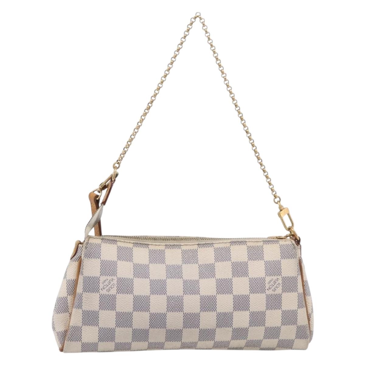 LOUIS VUITTON Damier Azur Eva Shoulder Bag 2way N55214 LV Auth 213865A