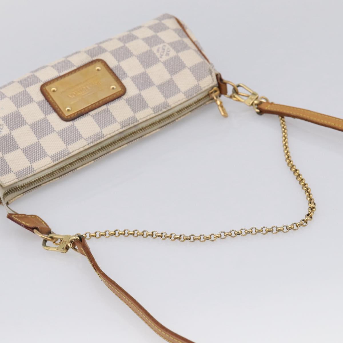 LOUIS VUITTON Damier Azur Eva Shoulder Bag 2way N55214 LV Auth 213865A