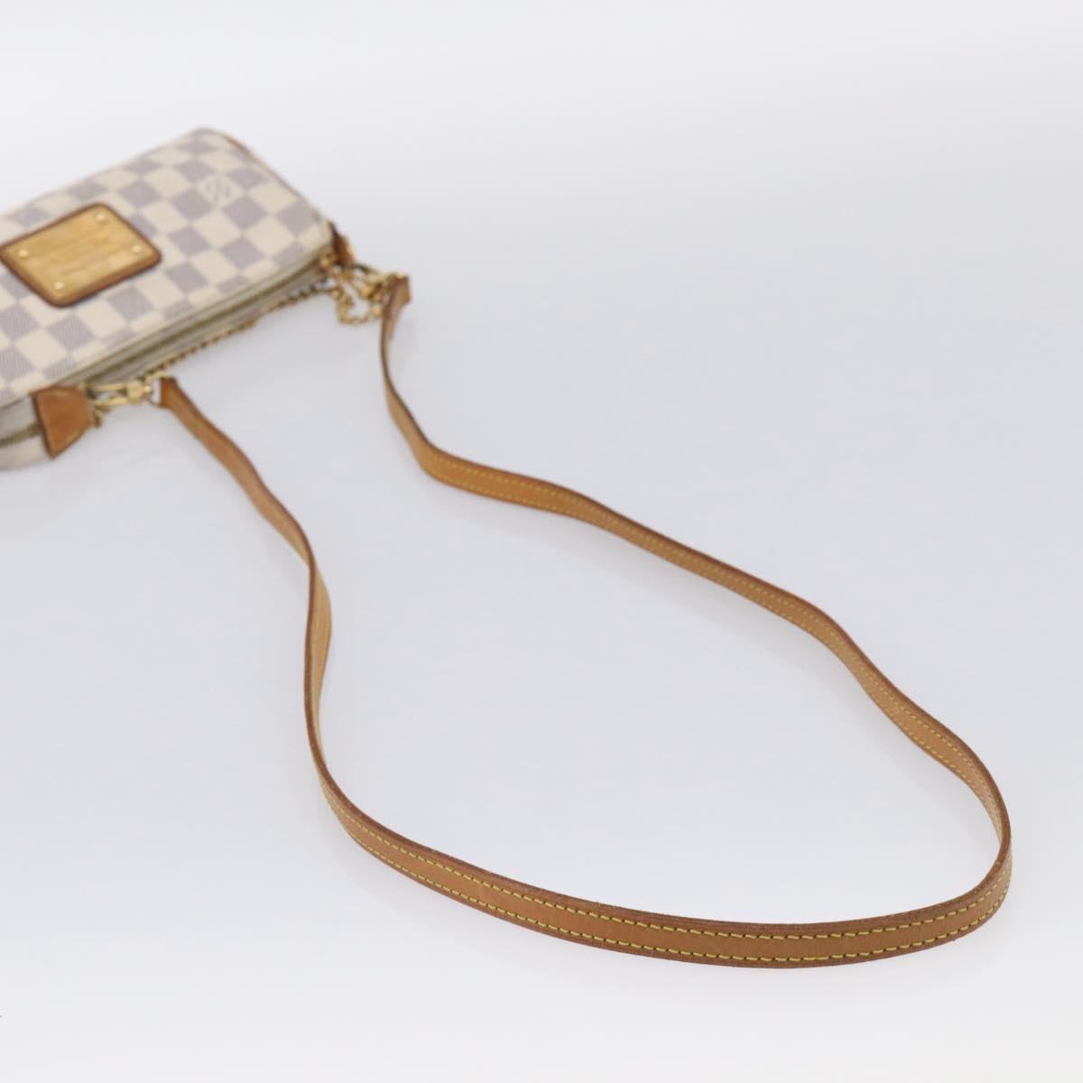 LOUIS VUITTON Damier Azur Eva Shoulder Bag 2way N55214 LV Auth 213865A