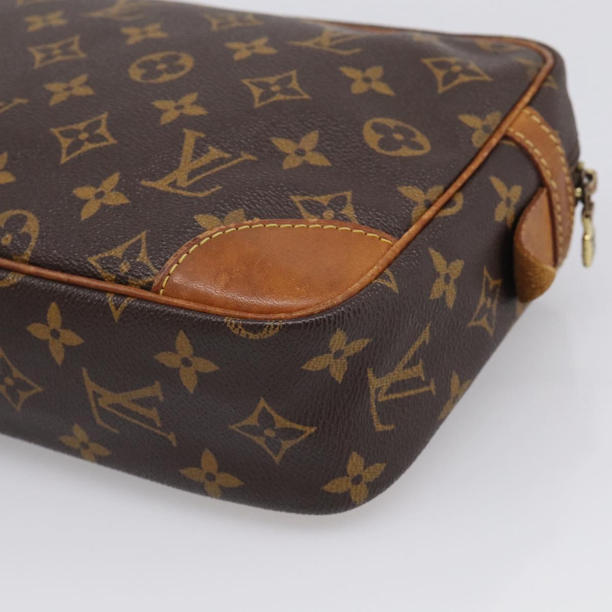 LOUIS VUITTON Monogram Compiegne 28 Clutch Bag M51845 LV Auth 213870