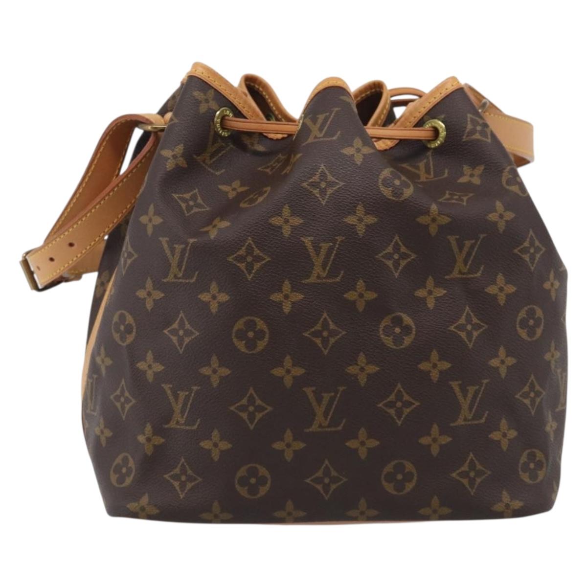 LOUIS VUITTON Monogram Petit Noe Shoulder Bag M42226 LV Auth 213879V