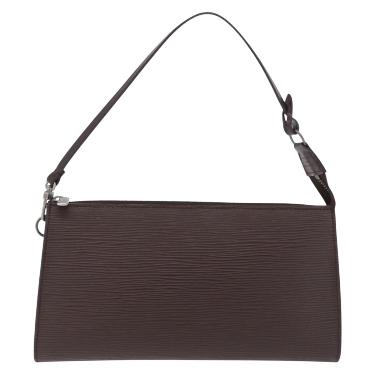 LOUIS VUITTON Epi Pochette Accessoires Pouch Mocha M5294D LV Auth 213880V