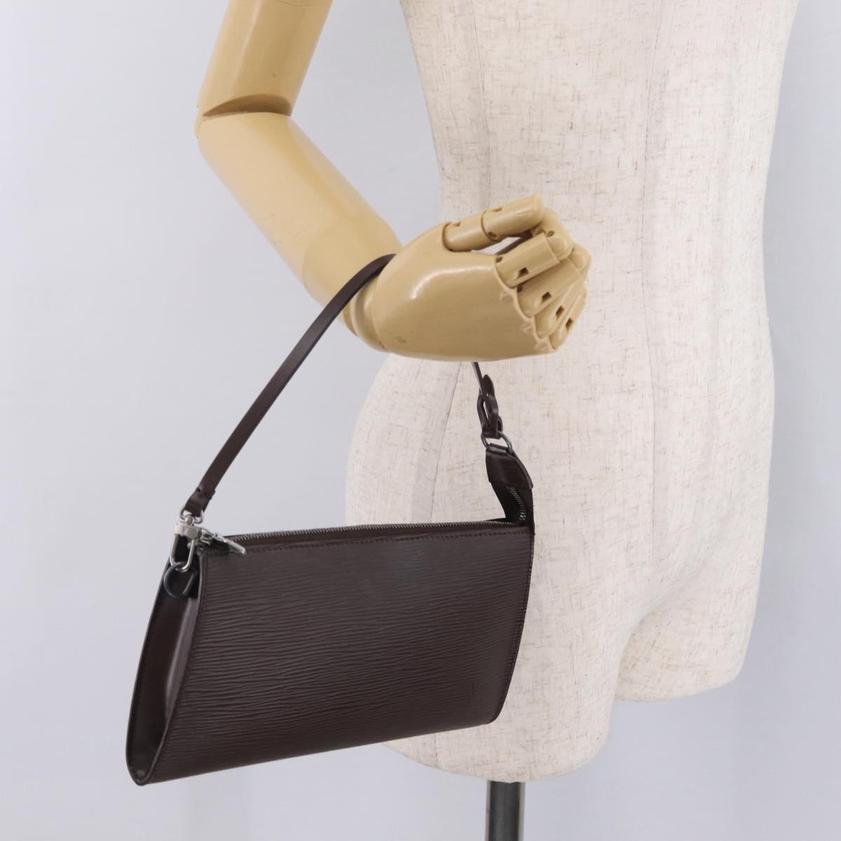LOUIS VUITTON Epi Pochette Accessoires Pouch Mocha M5294D LV Auth 213880V