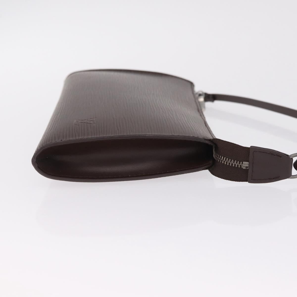 LOUIS VUITTON Epi Pochette Accessoires Pouch Mocha M5294D LV Auth 213880V