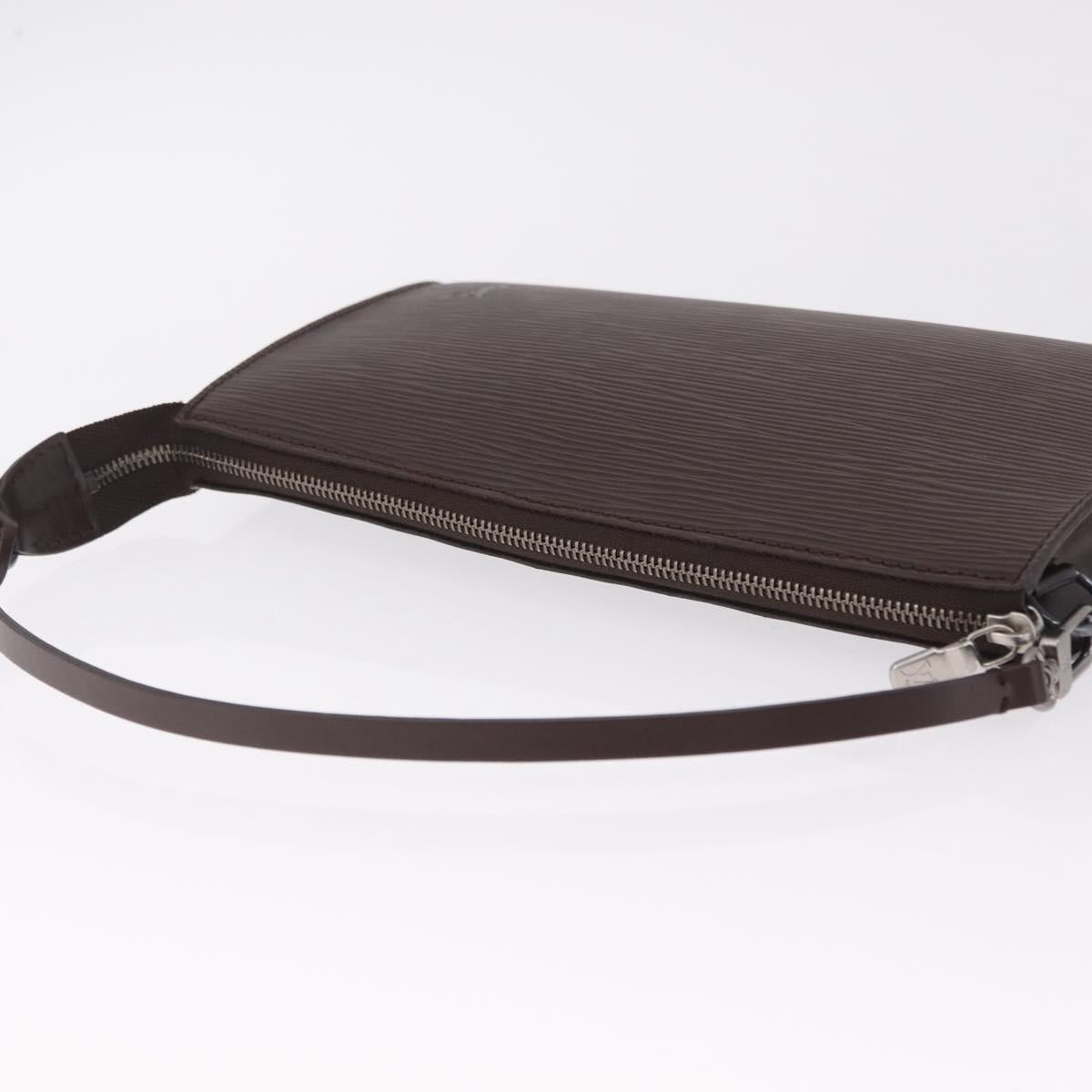 LOUIS VUITTON Epi Pochette Accessoires Pouch Mocha M5294D LV Auth 213880V