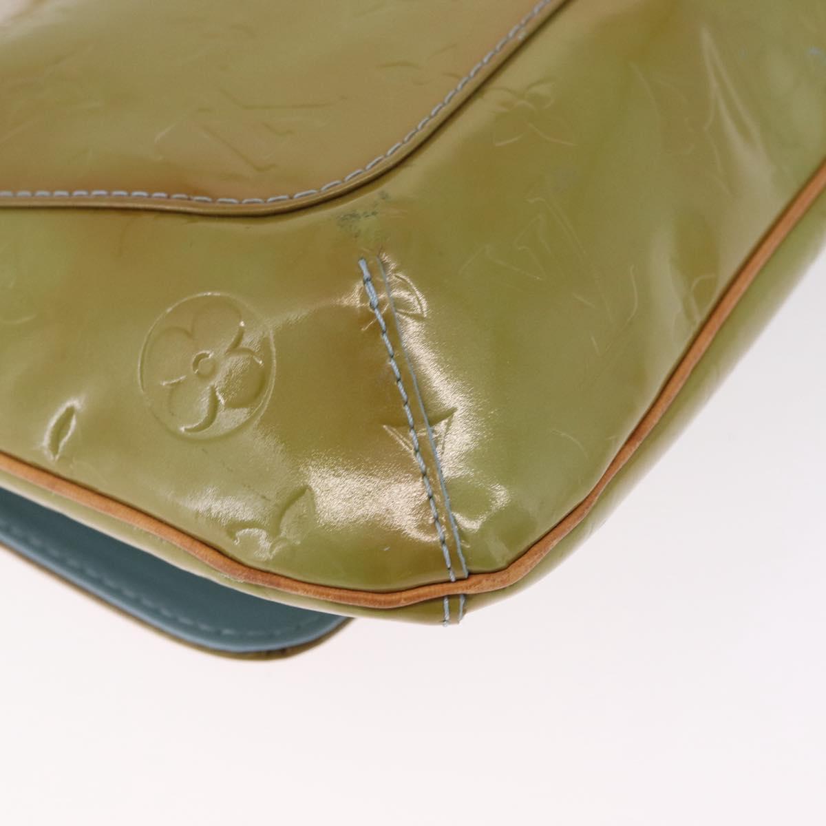 LOUIS VUITTON Vernis Thompson Street Bag Baby Blue M91009 LV Auth 213881