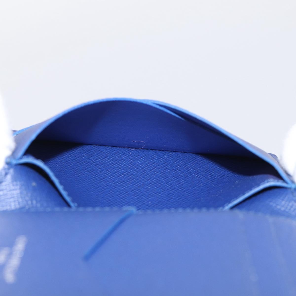 LOUIS VUITTON Monogram Organizer Dupoch Card Case Blue M25972 LV Auth 213885M