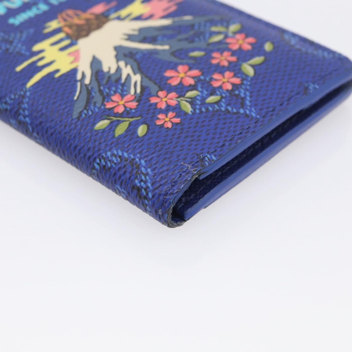 LOUIS VUITTON Monogram Organizer Dupoch Card Case Blue M25972 LV Auth 213885M