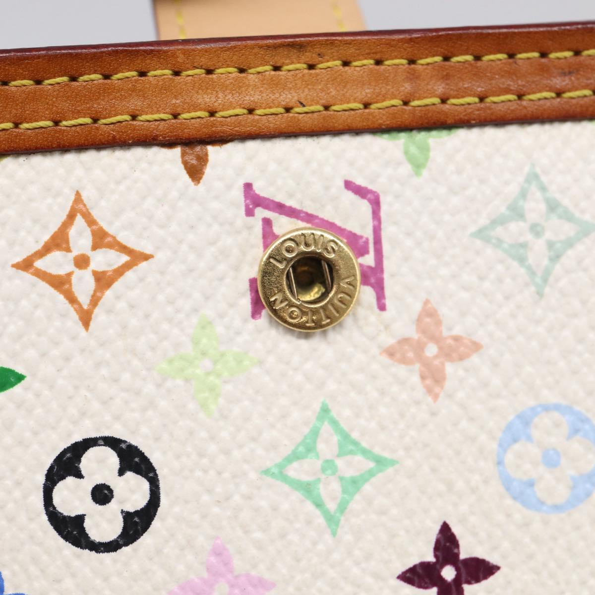 LOUIS VUITTON Multicolor Agenda PM Day Planner Cover White R21074 LV Auth 213886
