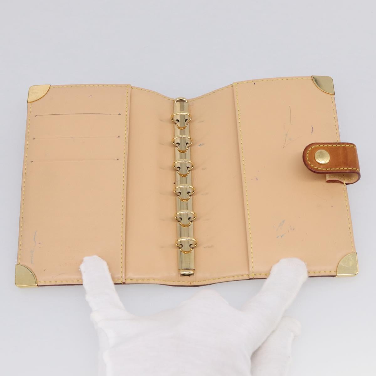 LOUIS VUITTON Multicolor Agenda PM Day Planner Cover White R21074 LV Auth 213886