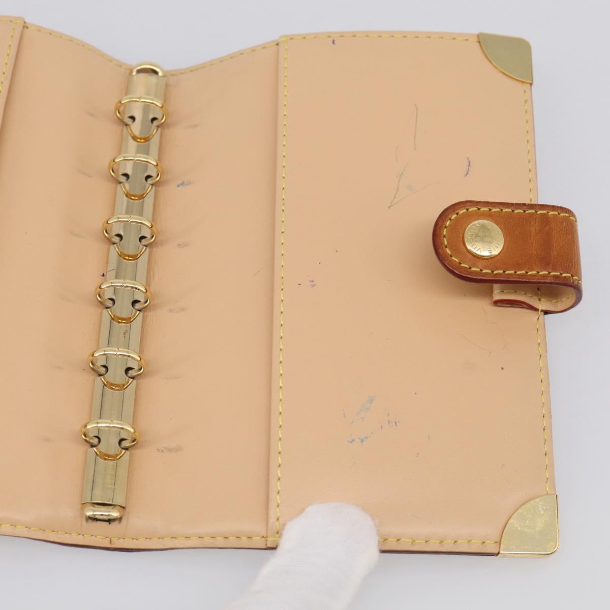 LOUIS VUITTON Multicolor Agenda PM Day Planner Cover White R21074 LV Auth 213886