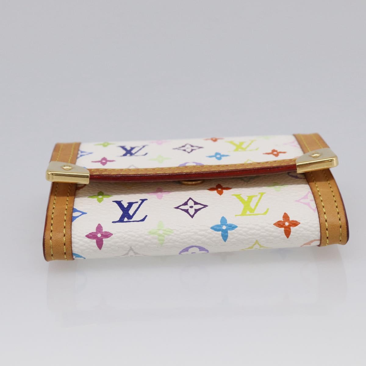 LOUIS VUITTON Multicolor Porte Monnaie Pla Coin Purse M92657 LV Auth 213888V