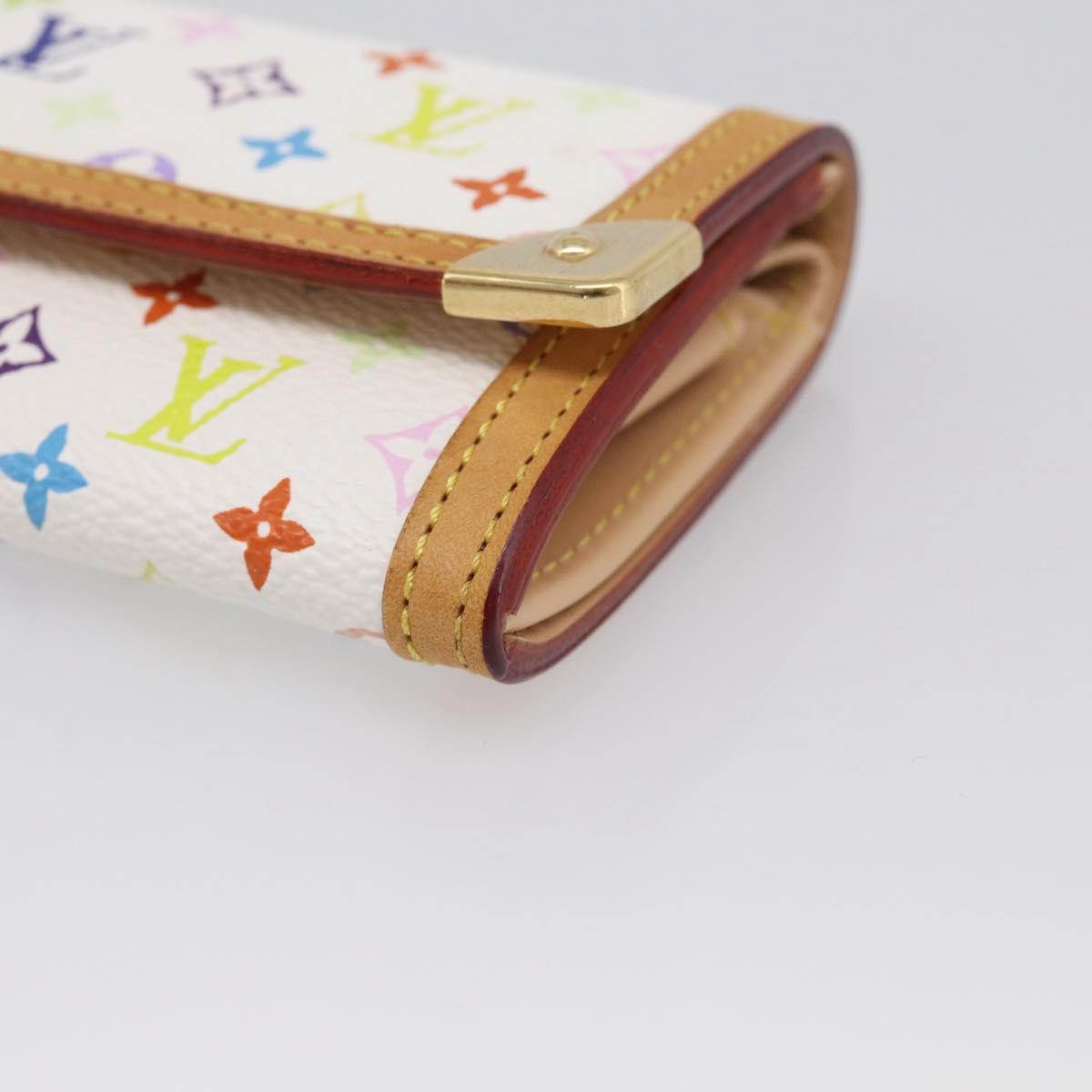 LOUIS VUITTON Multicolor Porte Monnaie Pla Coin Purse M92657 LV Auth 213888V
