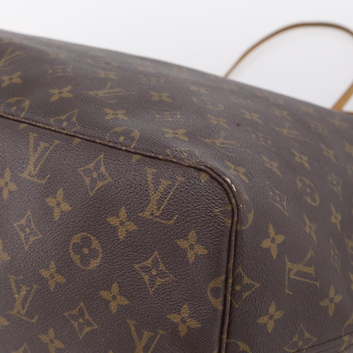 LOUIS VUITTON Monogram Neverfull GM Tote Bag M40157 LV Auth 213895