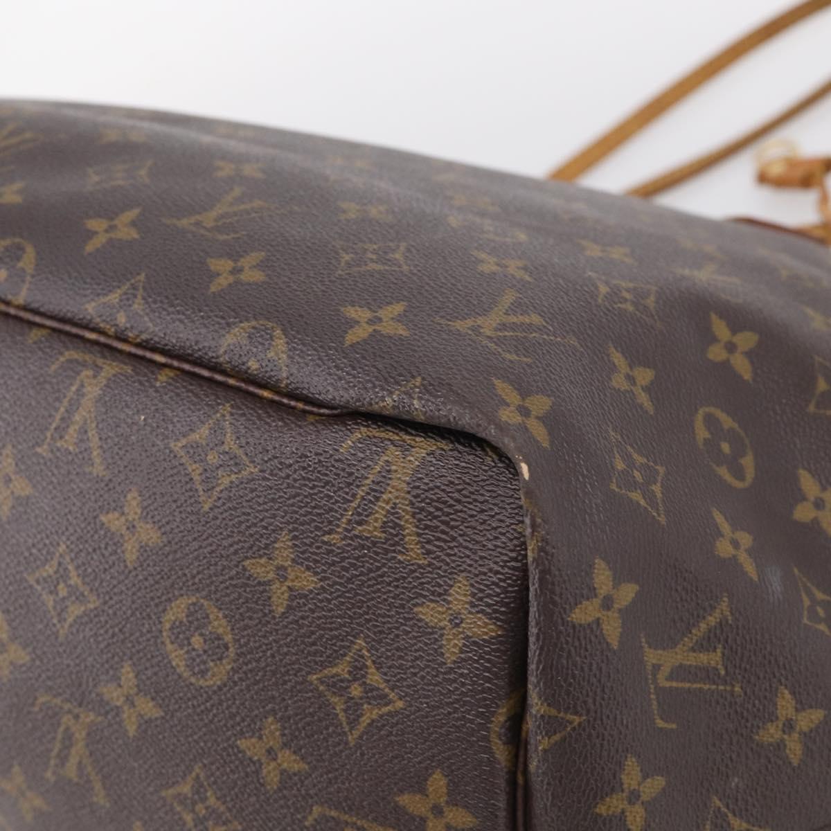 LOUIS VUITTON Monogram Neverfull GM Tote Bag M40157 LV Auth 213895