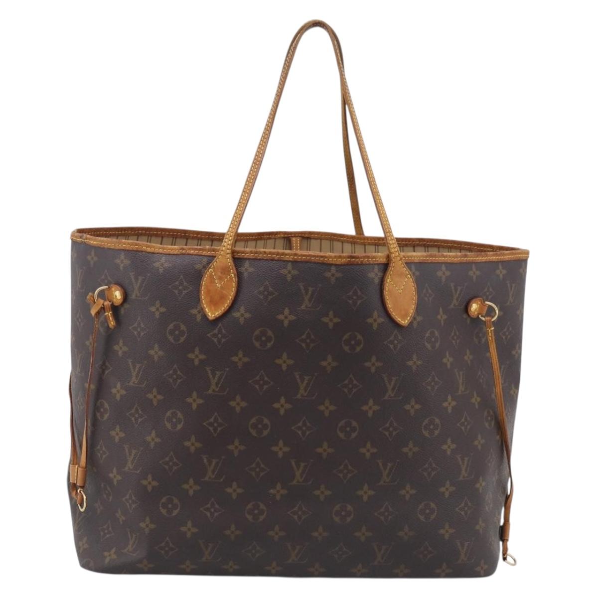LOUIS VUITTON Monogram Neverfull GM Tote Bag M40157 LV Auth 213895