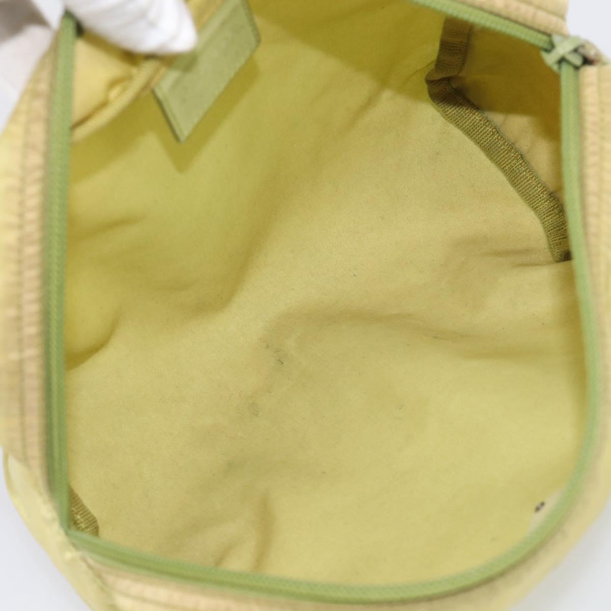 PRADA Pouch Nylon 2 Set Brown Green Auth 213908