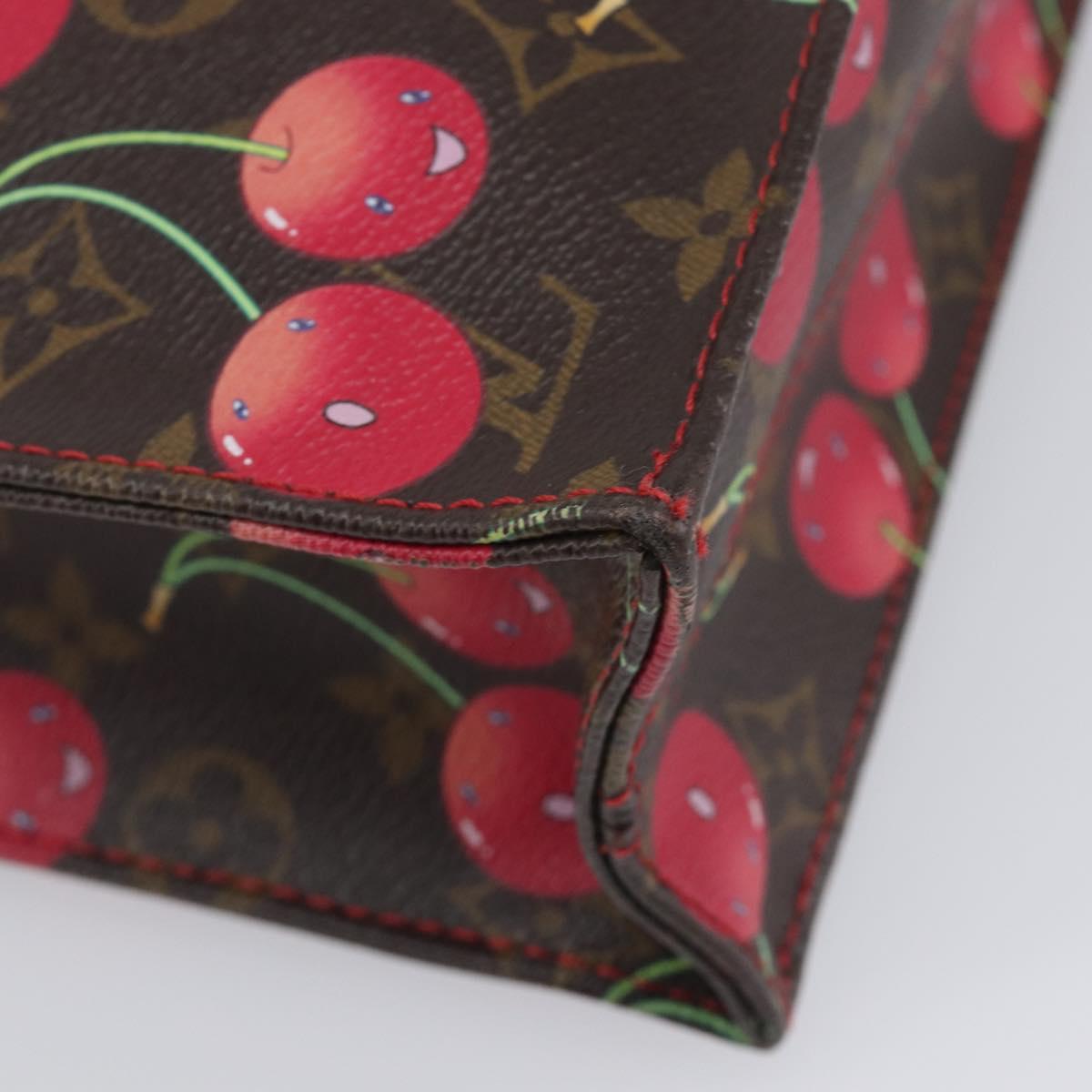 LOUIS VUITTON Monogram Cherry Sac Plat Hand Bag M95010 LV Auth 213928SAV