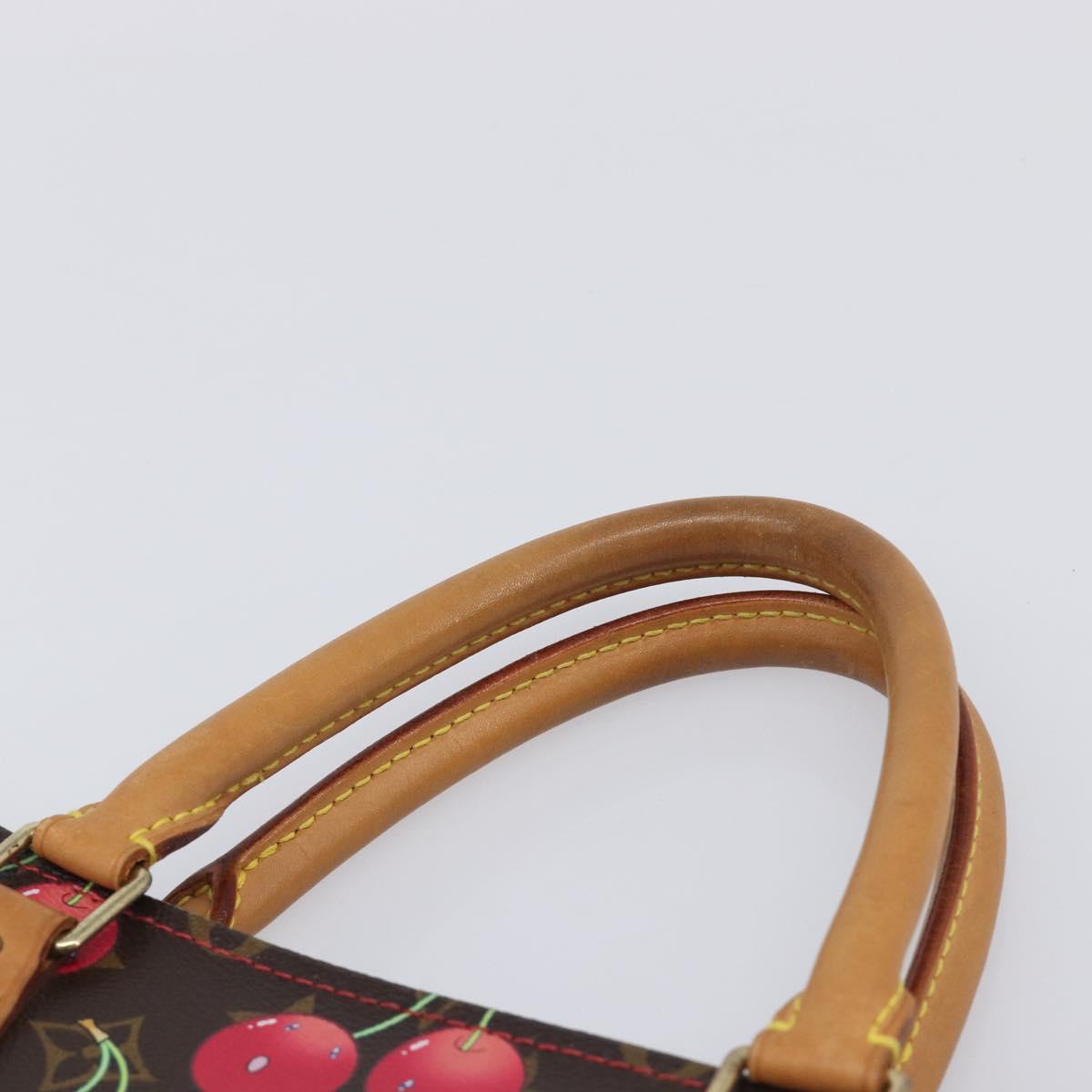 LOUIS VUITTON Monogram Cherry Sac Plat Hand Bag M95010 LV Auth 213928SAV