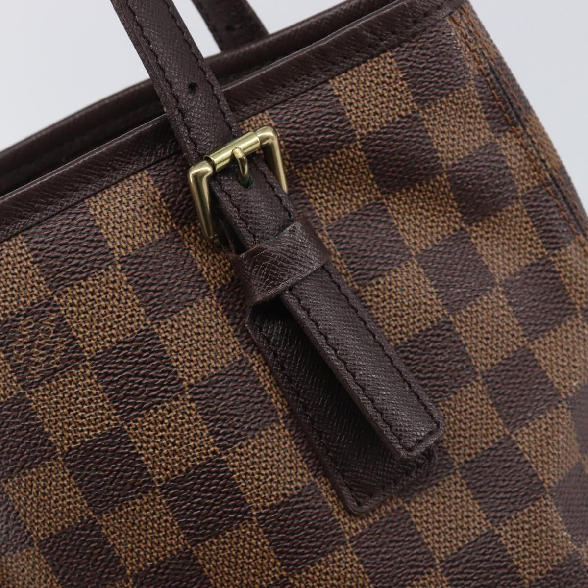 LOUIS VUITTON Damier Ebene Marais Shoulder Bag N42240 LV Auth 213943V