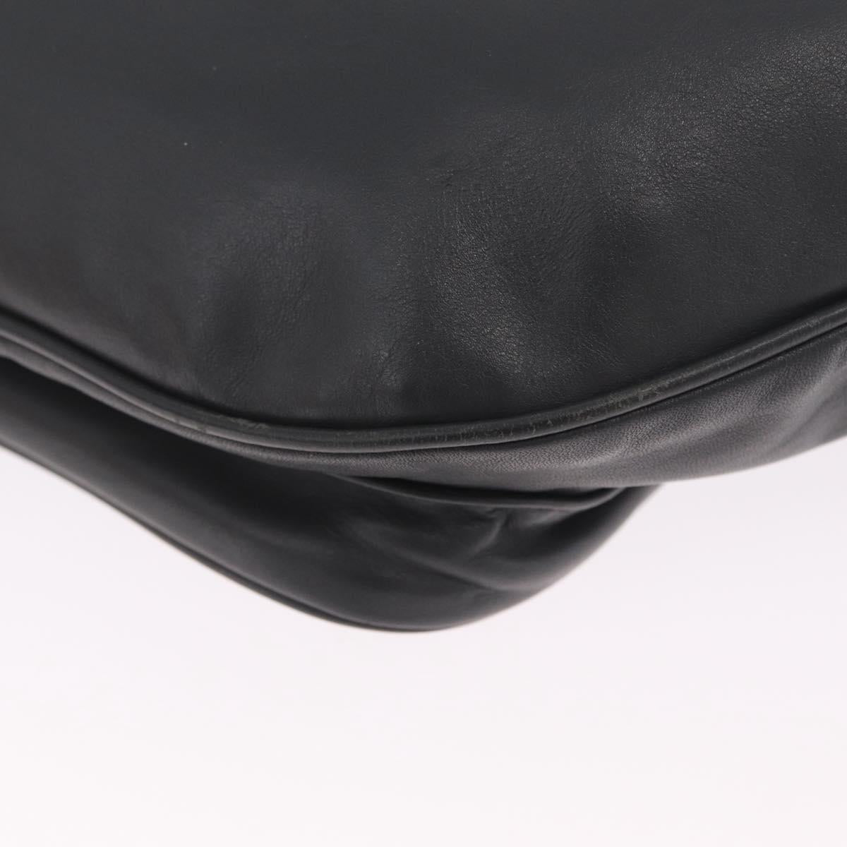 Bottega Veneta INTRECCIATO Body Bag Leather Gray Auth 213950V