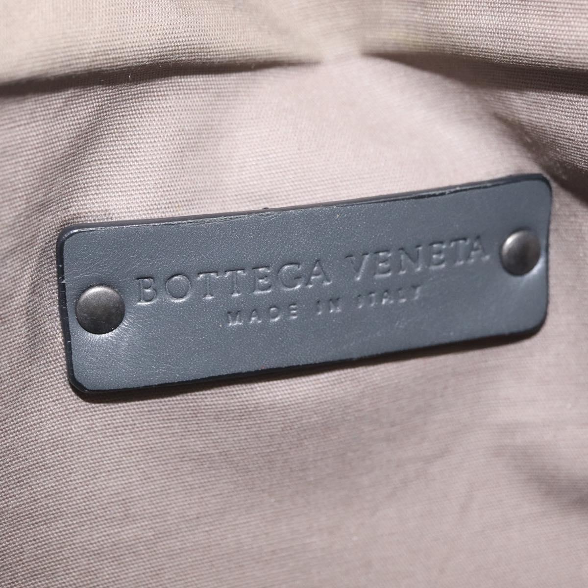 Bottega Veneta INTRECCIATO Body Bag Leather Gray Auth 213950V