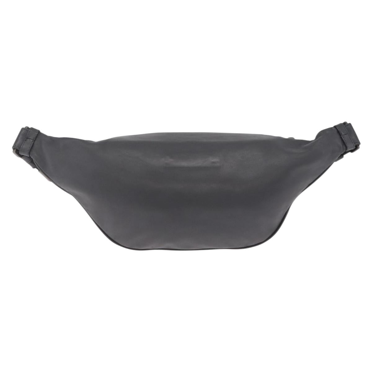 Bottega Veneta INTRECCIATO Body Bag Leather Gray Auth 213950V