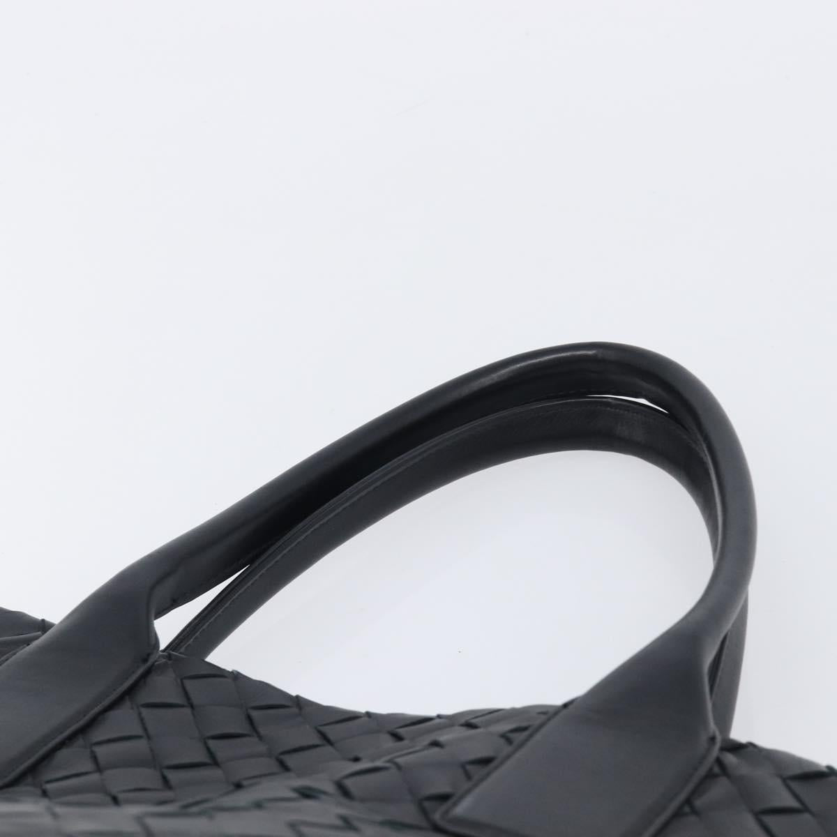 Bottega Veneta INTRECCIATO Tote Bag Leather Black Auth 213951V