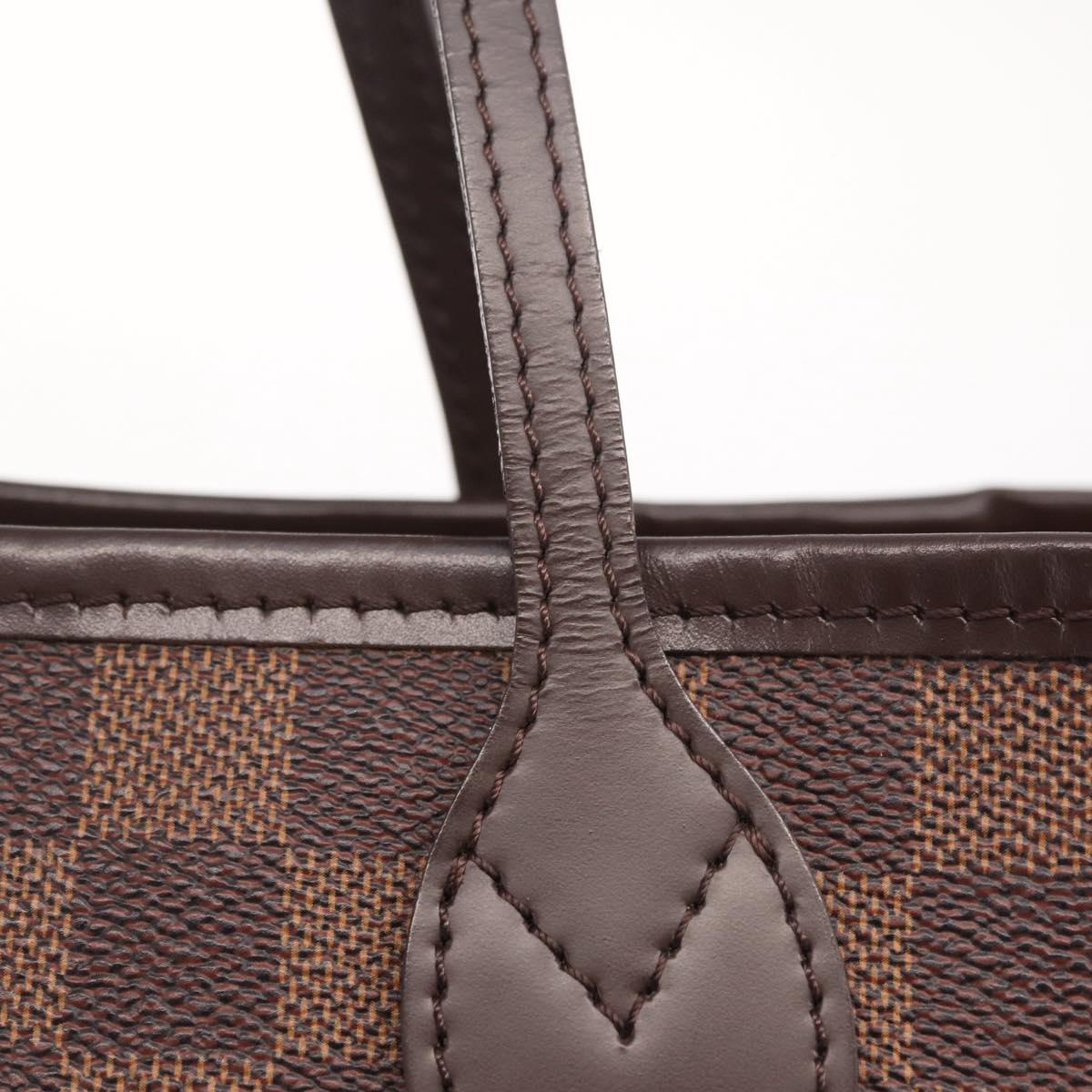 LOUIS VUITTON Damier Ebene Neverfull MM Tote Bag N51105 LV Auth 213954SAM