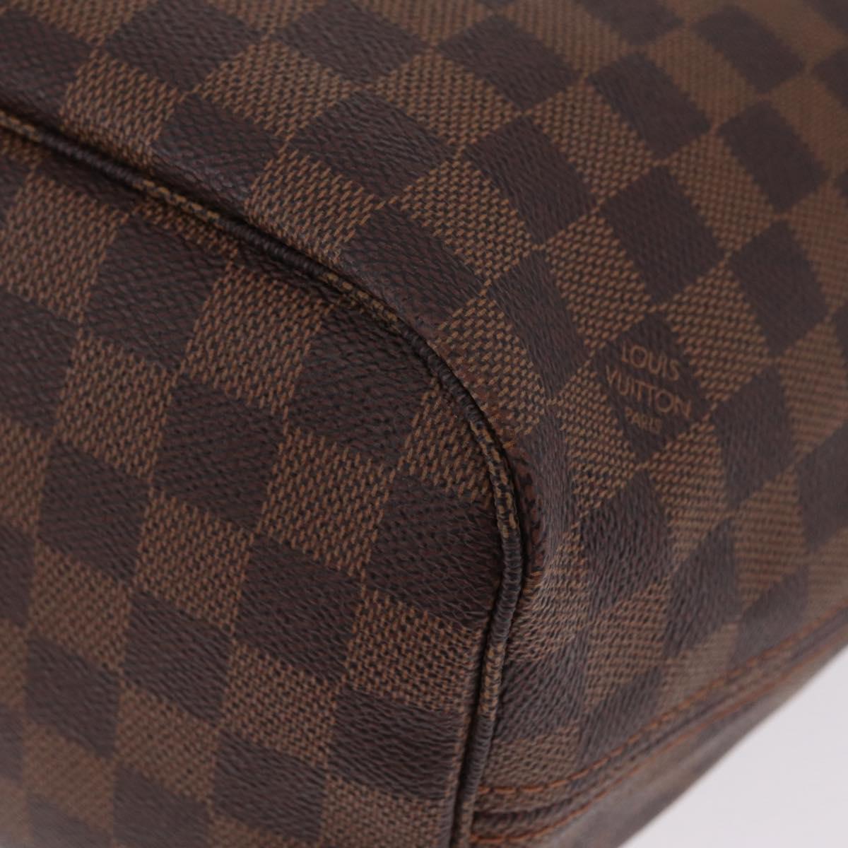 LOUIS VUITTON Damier Ebene Neverfull MM Tote Bag N51105 LV Auth 213954SAM