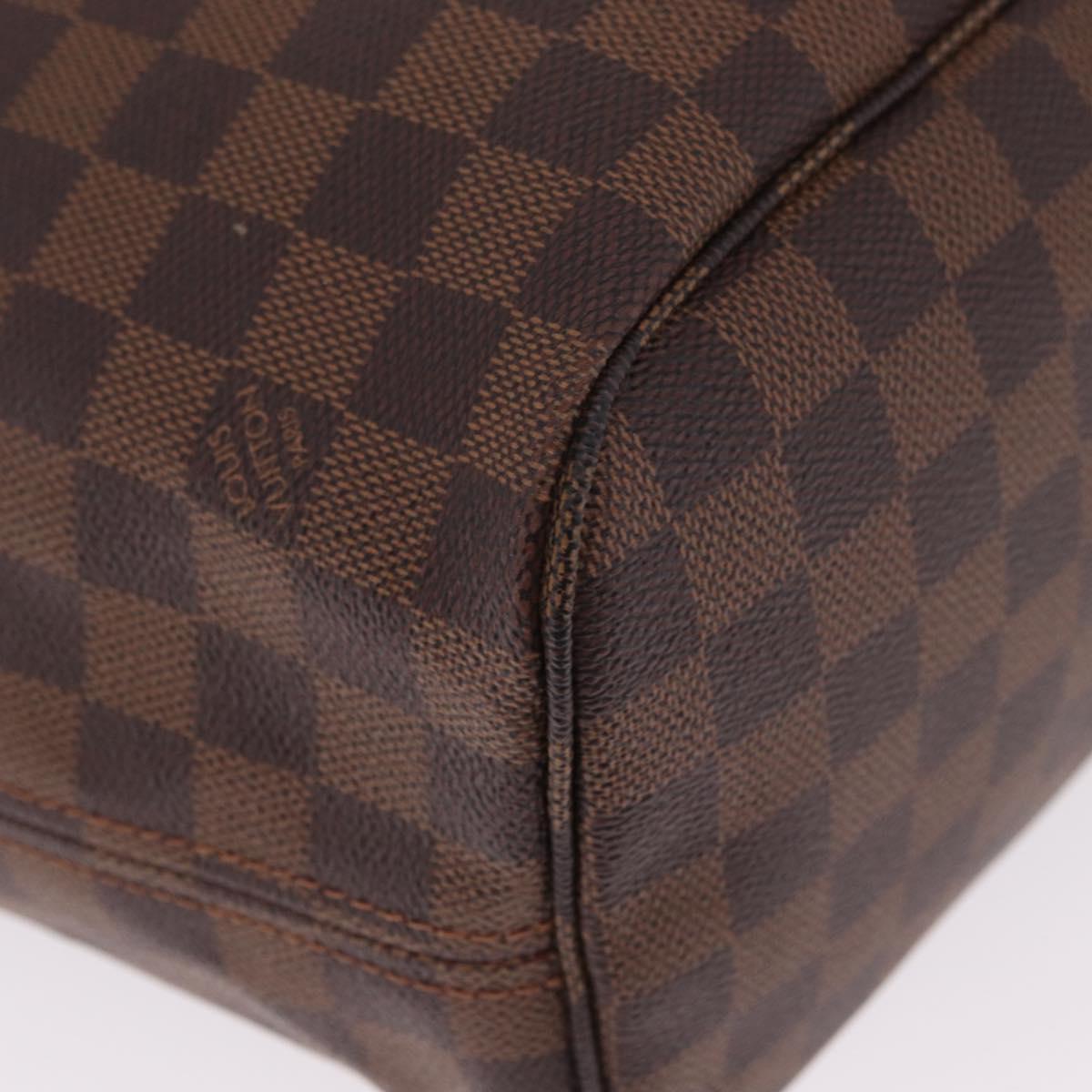LOUIS VUITTON Damier Ebene Neverfull MM Tote Bag N51105 LV Auth 213954SAM